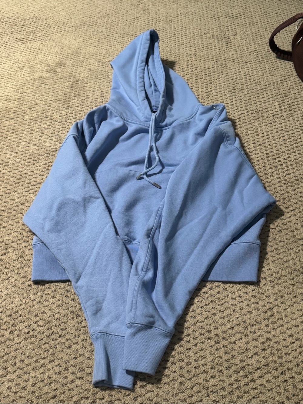 Mugler HM Light Blue Hooded Sweatshirt